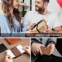 OEM/ODM metal card holder wallet leather aluminum card wallet purse rfid metal wallet