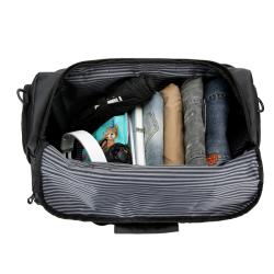 Bsci Factory Large Capacity Front Zip Pocket Nylon Men Travel Bag Sports Gym Duffle Bag With Shoe Compartment