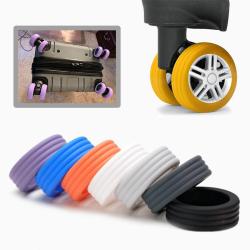 KBW630 Hot Sale Caster Silicone Luggage Wheel Protectors High Quality Silent Noise Reducing Trolley Caster Covers