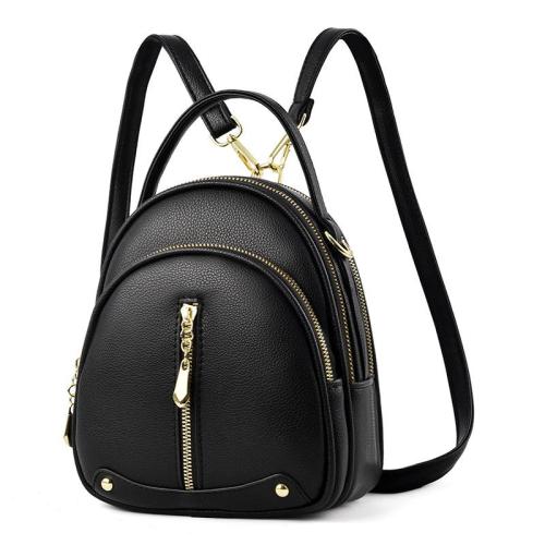 Backpack Female New Backpacks For Women Black Travel Backpack Soft leather School Bags for Teenage Girls