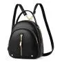 Backpack Female New Backpacks For Women Black Travel Backpack Soft leather School Bags for Teenage Girls