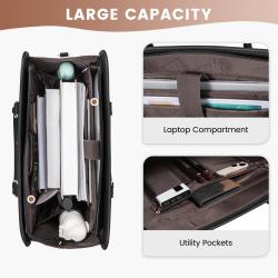LOVEVOOK wholesale large 2pc bags sets women handbags ladies luxury 15.6 canvas laptop tote handbags for woman office briefcase