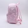 Keymay Lovely Cute Custom Houndstooth Printing Teenager Girls Students Waterproof Nylon Backpack School Bags