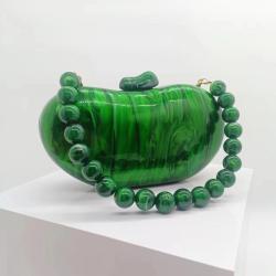 New acrylic handheld color premium evening bag carteras para mujer 	 sac a main