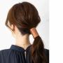 Korean Style 2021 Colors Hair Rope Ties Custom Logo Genuine Leather Hair Scrunchies For Girls Hair Accessories