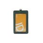 Premium PU leather working job badge ID card holder student ID card holder with nice leather neck strap lanyard