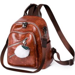 KBW148 2023 New PU Anti-theft Double Shoulder Women Backpack Multifunctional Soft Leather Large Backpack Travel Bag For Ladies