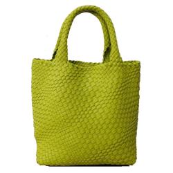 2024 Custom Handmade Woven Leather Bucket Bag Handbags For Women Luxury With Small Purse