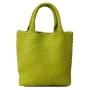 2024 Custom Handmade Woven Leather Bucket Bag Handbags For Women Luxury With Small Purse