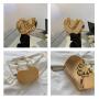 2023 fashion bags summer Heart shape gold silver metal color box acrylic chain handbag for wedding party