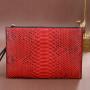OEM Wholesale Hot Selling Premium High Quality Genuine Snake Leather Designer Clutch Bag Handbags Man Famous Brands Men 2023