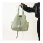 High quality nylon women's bag 2024 summer new pure color drawstring bag shoulder bag for women large capacity tote handbag