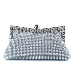HR342 Aluminum Bead Lock Buckle Color Ding Satin Clutch Bag Sheet Evening Handbag Rhinestone Evening Dress Celebrity Banquet Bag