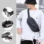 New Men's Waist Pack Outdoor Running Mobile Bag Multi functional Large Capacity Chest Bag Casual One Shoulder Crossbody Bag
