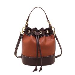 2024 Custom Drawstring PU Leather Bucket Bags Handbags For Fashion Women