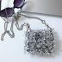 Custom 2024  Wedding Clutch Mini Acrylic Crystal Glass Chain Bag  Handmade Beaded Messenger Transparent Phone Bag