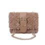 ZR021 Deer Women's Bag New Fashion Girl Simple Chain One Shoulder Lamb Chain Plush Small Square Bag Female Elegant Crossbody Bag