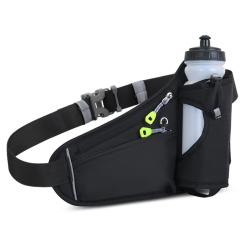 Custom Logo Sports Waist Bag with Bottle Holder Cycling Hiking Fitness Fanny Pack Waterproof Hydration Running Belt