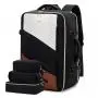 LOVEVOOK Carry on Backpack Flight Approved with 3 Packing Cubes laptop travel backpack bag with usb duffel bags for men women