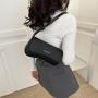 HR533 Women Underarm Bag New Fashion PU Leather Ladies Messenger Bag Wholesale Solid Color Letter Crossbody Shoulder Bag