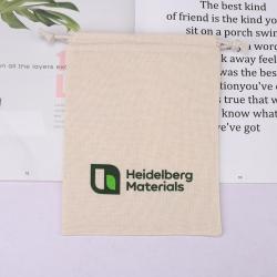 Hot Sale Recycled Natural Cotton Gift Shoe Packaging Bag Custom Logo Organic Muslin Dust Shoe Pouch