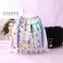 Custom Full Screen Printed Cotton Twill Toys Books Stationery Packing Drawstring Bag Recycled Gift Dust Cotton Pouch