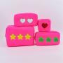 Keymay Customized Personalized Gifts Women Blank Nylon Cosmetic Bags Travel Toiletry Pouch Bag Makeup Case Bag