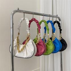 Ladies Designer Chain Women Fashion Handbags 2023 Candy Color Leather Crossbody Bags For Women Casual Folding Bolsas Para Mujer