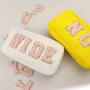 Manufactory Custom Logo 18 Colors Four Size RTS Stock Portable Bulk Pink Nylon Cosmetic Bag