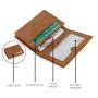 Custom Carteira Masculina Designer Travel Leather Rfid Blocking Men's Wallets Purse Business Man Credit Card Holders
