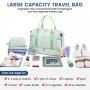 LOVEVOOK Travel Luggage Duffel Bag with USB Port Carry on Weekender Bags with Shoe Compartment Toiletry Purse Gym Bag for Women