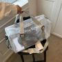 Candy Color Jelly PVC Tote Gym Sport Yoga Travel Bag Spend Night Bag Heavy Duty Clear Duffle Bag for Women