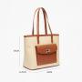 High Quality Vegan Leather Women Shoulder Bag Woven Ladies Handbags Customized Logo Tote Bag