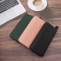 Wholesale Women Large Capacity Credit Card Wallet RFID Blocking Leather Zip Around Wallet