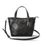 2024 Custom Top Grain Leather Luxury Handbag For Ladies Women Weave Tote Bag
