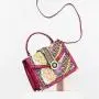 2024 new fashion women handbags quality printing PU designer female bags wholesale products ladies shoulder bags luxury 25 cm