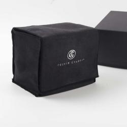 Custom Logo Printed Drawstring Suede Paper Box Gift Packaging Pouch High Quality Microfiber Box Bag