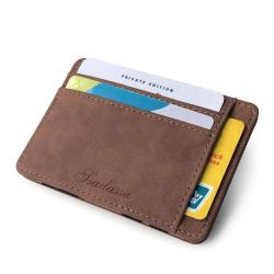 ZR165 Korean Version Versatile Creative Frosted Leather Magic Wallet Card Zipper Change Men's Wallet Wholesale