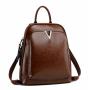 Backpacks women 2021 new fashion vintage back pack waxy cow leather women's school bag ladies backpacks