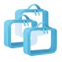 Women Beauty Cosmetic Pouch Custom Hanging Travel Toiletry Bag Clear PVC Toiletry Organizer Bags