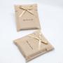 Custom Logo Printed Envelope Velvet Flap Jewelry Bag Large Gift Packaging Dust Envelope Velvet Pouch