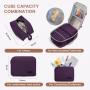 LOVEVOOK 40l quilted expandable carry on flight approved travel backpack 17in laptop travel luggage duffel Daypack for women men