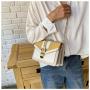 Female New Korean Tide Small Bag Fashion Simple Collision Colour Small Square Shoulder Bag Single Shoulder Crossbody Bag