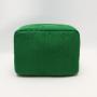 Wholesale Green Soft Embroidery Terry Makeup Bags Sustainable Towel Cloth Skincare Bag Cosmetic Bag Pouch