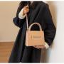 HR662 New Fashion Women's Handbag Fashion One Shoulder Underarm Women's Tote Bag PU Casual Solid Color Square Crossbody Bag