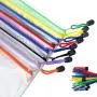 Gelory China Sale Multi-color Custom Mesh Zipper Pouch Document Bag Waterproof Zip File Folders