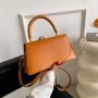 Fashion texture small bag female 2024 new popular design solid color crossbody bag fashion handbag small square bag trend