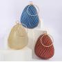 Characteristic Exquisite Clutches Oval Round Rhinestone Evening Bag Women handbag evening purse for party wedding