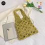 Hot Sales Bolsos De Mujer Mesh Cotton Bag Beach Bag Fruit Bags For Girls