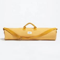 CHANGRONG Custom Adjustable cotton canvas yoga mat carry gym bag
